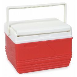 PERSONAL COOLER,4.75 QT.,RED
