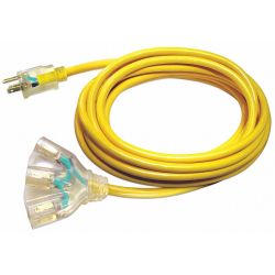LIGHTED EXTENSION CORD,50 FT., 125 VAC