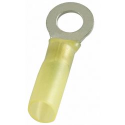 RING TERMINAL,YELLOW,BUTTED12-10,PK