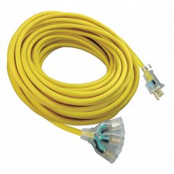LIGHTED EXTENSION CORD,100 FT. 120 VAC