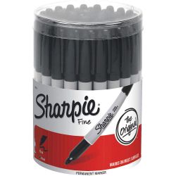 SHARPIE FINE BLACK 36CT CANISTER
