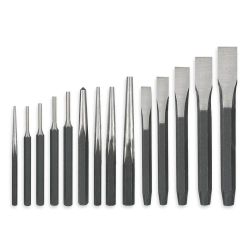PUNCH AND CHISEL SET,14 PC