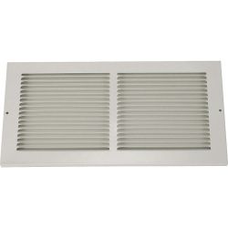 RETURN AIR GRILLE,8X16 IN,WHITE