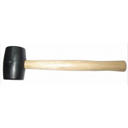 RUBBER MALLET,HICKORY,16 OZ