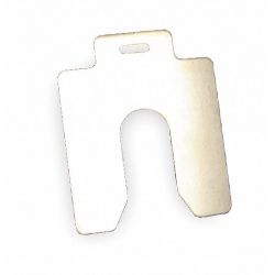 SLOTTED SHIM,A-2X2 INX0.125IN, PK 5