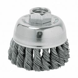 KNOT WIRE CUP BRUSH,STL,2 3/4 DIA