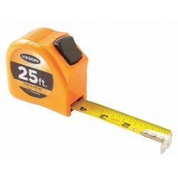 MEASURING TAPE,1 IN X 25 FT,OR ANGE