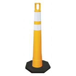 Traffic Cone,42" Cone Height,Y ellow