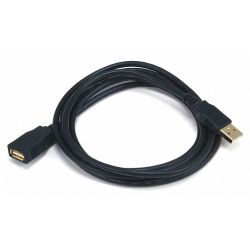 USB 2.0 EXTENSION CABLE,6 FT.L BLAC