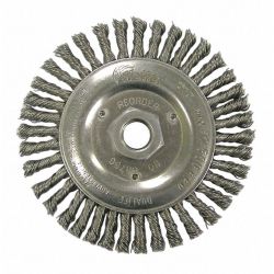 WIRE WHEEL,STAINLESS STEEL,5IN .DIA.
