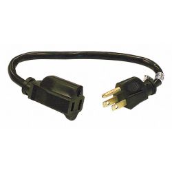 POWER CORD,EXT,16/3,1FT,5-15P TO 5-