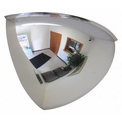 QTR DOME MIRROR,18IN.,SCRATCH RES ACRYL