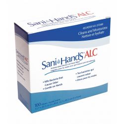 SANI-HANDS ALC SGL 5INX8IN 100/BX