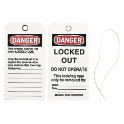 TAGS LOCKED OUT CARDSTOCK 3X5 25/PK