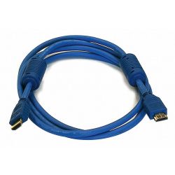 HDMI CABLE,HIGH SPEED,BLUE,6FT .,28A
