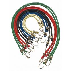 BUNGEE CORD ASSORTMENT,HOOK,36 IN.L