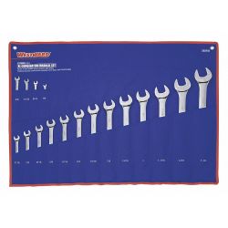 COMBO WRENCH SET,POLISH,1/4-1- 1/4IN