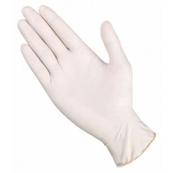 DISPOSABLE GLOVES,LATEX,M, NATURAL,P
