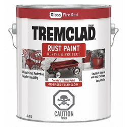 PAINT TREMCLAD FIRE RED 1 GAL