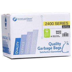 GARBAGE BAG-PLASTIC (500/CS) 22" X 24" CLEAR