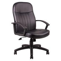 EXECUTIVE CHAIR LEATHER BLACK