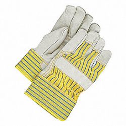LEATHER GLOVES, UNIVERSAL, YELLOW/TAN, PAIR