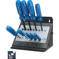 EKLIND 90611, BALL-HEX-DRIVER SETS - 10PC. W/STAND-1.3MM-10MM 90611