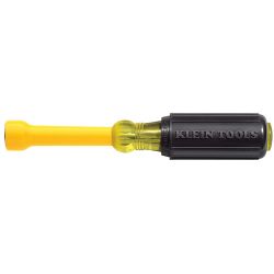 KLEIN TOOLS 64058, NUT DRIVER- 5/8 YELLOW - HOLLOW SHAFT DIPPED SHANK 64058