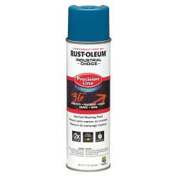 RUST-OLEUM 203031, PAINT-MARKING INV TIP IC 17 OZ - WATER BASED CAUTION BLUE 203031