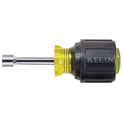 KLEIN TOOLS 61014M, NUT DRIVER, MAGNETIC STUBBY, - CUSH-GRIP 1/4" X 1-1/2" HOLLOW 61014M