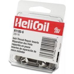 HELI-COIL R1185-6, HELICOIL INSERT *SOLD12/PACK* - 3/8 -16 X 0.562 LONG NC R1185-6