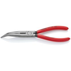 KNIPEX 26 21 200, PLIERS-LONG NOSE W/CUTTER 8" - 40' ANGLED 26 21 200