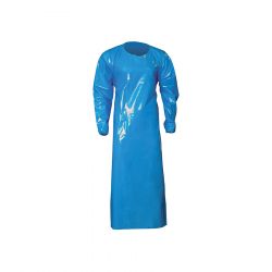 TOP DOG 6 MIL GOWN - EXTRA LARGE - BLUE 10/CS