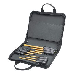 KLEIN TOOLS 33528, SCREWDRIVER SET-INSULATED 9PC - C/W CASE CABINET,KEYSTONE,PHIL 33528