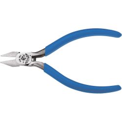 KLEIN TOOLS D244-5C, DIAG.-CUTTING PLIERS, MIDGET, - TAPERED NOSE, 5", COIL SPRING - D244-5C