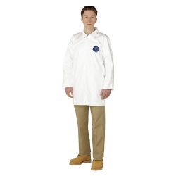 DUPONT TY210SWH2X003000, LAB COAT-TYVEK SNAP CLOSURE - SOLD 30/CS PRICE/EA 2X-LARGE TY210SWH2X003000