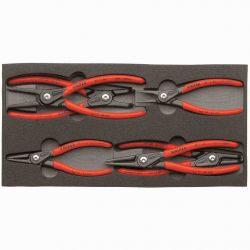 KNIPEX 0020-01V02, PLIERS SET-SNAP RING 6 PC - SET IN FOAM TRAY 0020-01V02
