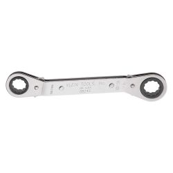 KLEIN TOOLS 68240, REVERSIBLE RATCHETING OFFSET - WRENCH, 5/8" X 11/16" 12-POINT 68240