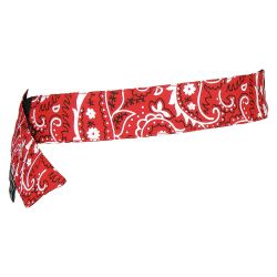 CHILL-ITS BY ERGODYNE 12573, BANDANA - EVAPORATIVE COOLING - 6705CT W/CT H & L RED WESTERN 12573
