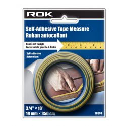 ROK 28394, 10 FT SELF-ADHESIVE TAPE 3/4" - READS LEFT TO RIGHT 28394