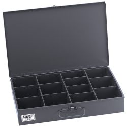 KLEIN TOOLS 54451, ADJUSTABLE COMPARTMENT - STORAGE BOX 3 FIXED 9 DIVIDERS 54451