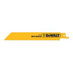 DEWALT DW4806, CUT SAW BLADE- WOOD CUT 10 TPI - 6"L NAIL EMBEDDED 5/PK SOLD/PC DW4806