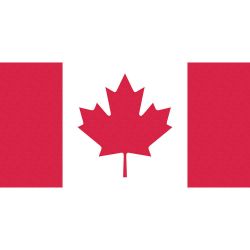 FLAGS UNLIMITED CAN090GK, CANADA FLAG 45" X 90" - DURAKNIT POLYESTER/GROMMETS CAN090GK