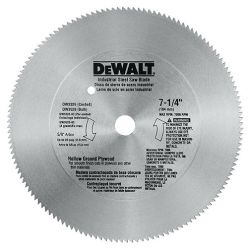 DEWALT DW3324, BLADE-CIRCULAR SAW 7-1/4 X 5/8 - STEEL 100 T CROSSCUT DW3324