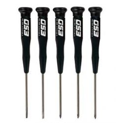 GENERAL TOOLS 713, 5 PC ESD PRECISION SLOTTED - AND PHILLIPS SCREWDRIVER SET 713