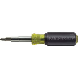 KLEIN TOOLS 32500, 11 IN 1 SCREWDRIVER/NUTDRIVER - PHILLIPS/TORX/SLOTTED/SQ RECES 32500