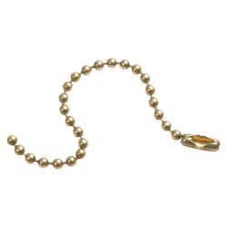 C.H. HANSON 40097, 4-1/2" BRASS PLATED BEADED - CHAIN 100PC/PACK 40097