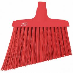 ANGLE BROOMHEAD STIFF BRISTLE - POLYESTER POLYPRO BLOCK RED