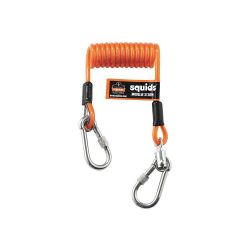 SQUIDS BY ERGODYNE 3130M, COIL CABLE LANYARD - 5LBS ORANGE 3130M