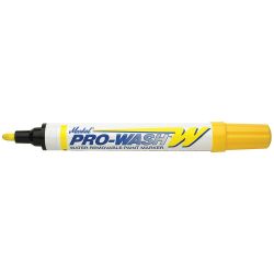 LACO MARKAL 97031, MARKER-PAINT PRO-WASH W - WATER REMOVABLE YELLOW 97031